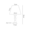 Ver imagem 3 de Abajur de Cristal Touch 36cm Quarto Aparador Cabeceira De Cama