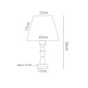 Ver imagem 3 de Abajur de Cristal Touch 36cm Quarto Aparador Cabeceira De Cama