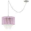 Ver imagem 1 de Pendente Manucrillic Clearfio Rosa Com Cristal + Deslocador