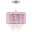 Ver imagem 3 de Pendente Manucrillic Clearfio Rosa Com Cristal + Deslocador