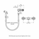 Ver imagem 2 de Misturador Ducha Higiênica C/ Base - Slim Cross Perflex