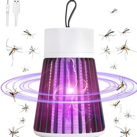 Luminária Lâmpada LED Alça Repelente Elétrico Ultravioleta