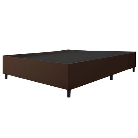 Cama Box Base Casal King 1,93m Suede Marsala