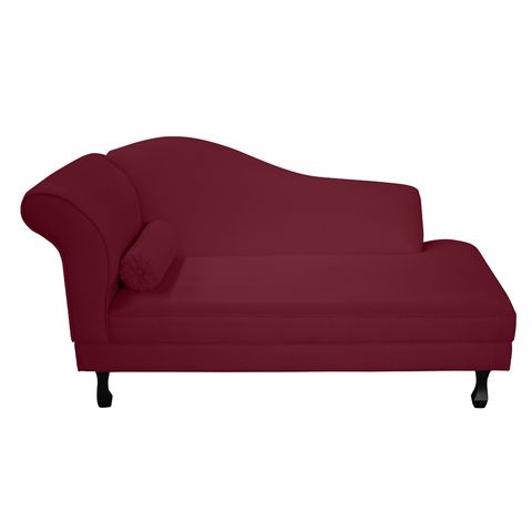 Recamier Divã Dubai 160 cm Braço Direito Vinho