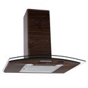 Ver imagem 1 de Coifa de Parede 60cm Vidro Curvo Slim Nardelli Wood com Nogueira
