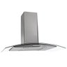 Coifa de Parede Nardelli Vidro Curvo Slim Inox - 80cm 110V - 1