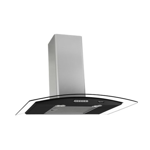 Coifa de Parede 70cm Vidro Curvo Terim 110V