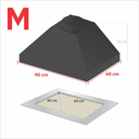 Ver imagem 4 de Kit Churrasqueira Gourmet Completa Preta Makeer Grill Suporte Fundo 360 M