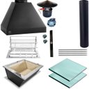 Ver imagem 1 de Kit Churrasqueira Gourmet Makeer Aço Suporte Fundo 0781 P
