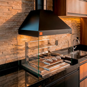Ver imagem 2 de Kit Churrasqueira Gourmet Completa Preta Makeer Grill Suporte Fundo 354 P
