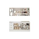 Ver imagem 3 de Kit Cozinha Modulada 4 Peças Bella (2aéreos+2balcões) C4p170 Branco - Carraro