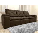 Ver imagem 4 de Sofá 5 Lugares Retrátil e Reclinável 2,70 Metros Alpoim Estofados Marrom 200 Athenas