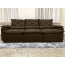 Ver imagem 7 de Sofá 5 Lugares Retrátil e Reclinável 2,70 Metros Alpoim Estofados Marrom 200 Athenas