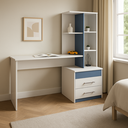 Ver imagem 1 de Escrivaninha com Estante 2 Gavetas+prateleira para Notebook/computador