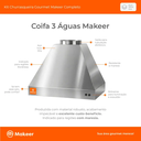 Ver imagem 5 de Kit Churrasqueira Gourmet Completa Inox Litoral 304 Makeer Grill Suporte Fundo 356 P