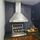 Ver mais imagens de Kit Churrasqueira Gourmet Completa Inox Litoral 304 Makeer Grill Suporte Fundo 356 P