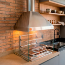 Ver imagem 2 de Kit Churrasqueira Gourmet Completa Inox Litoral 304 Makeer Grill Suporte Fundo 356 P