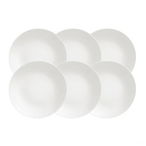 Kit Prato Raso Tramontina Leonora em Porcelana 25 Cm 06 Peças Tramontina