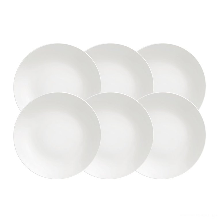 Kit Prato Raso Tramontina Leonora em Porcelana 25 Cm 06 Peças Tramontina