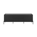 Ver imagem 2 de Rack para Tvs até 75 Polegadas 2 Portas 2 Gavetas Jasper 185cm Preto Fosco