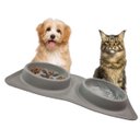 Ver imagem 1 de Comedouro Bebedouro Silicone 2 em 1 Cachorro Gato Pet Raçao Agua Alimento Comida Dobravel Portatil C