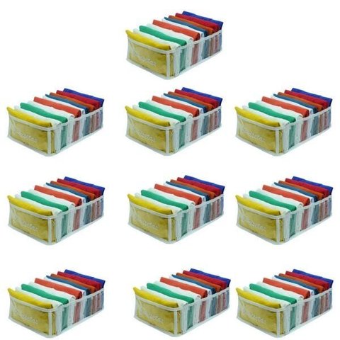 Kit com 10 Organizadores de Camisetas Branco