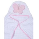 Ver imagem 1 de Toalha de Banho Soft com Capuz Borboleta Rosa - Papi
