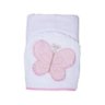 Toalha de Banho Soft com Capuz Borboleta Rosa - Papi - 3