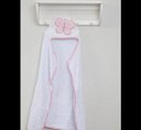 Ver imagem 4 de Toalha de Banho Soft com Capuz Borboleta Rosa - Papi