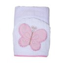 Ver imagem 2 de Toalha de Banho Soft com Capuz Borboleta Rosa - Papi