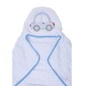 Toalha de Banho Soft com Capuz Carro Azul - Papi - 2