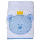Ver imagem 1 de Toalha de Banho Soft com Capuz Urso Azul - Papi