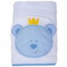 Toalha de Banho Soft com Capuz Urso Azul - Papi - 4