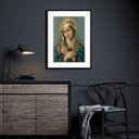 Ver imagem 2 de Quadro Decorativo Nossa Senhora Das Dores - 60x48cm:madeira Branca