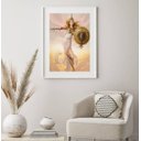 Ver imagem 1 de Quadro Decorativo Atena - Deusa da Sabedoria - 60x48cm:madeira Preta