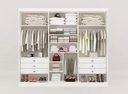 Ver imagem 3 de Guarda Roupa Casal da Vincci Ripado 6 Pts Branco Ddoro