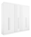 Ver imagem 2 de Guarda Roupa Casal da Vincci Ripado 6 Pts Branco Ddoro
