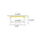Ver imagem 3 de Perfil de Embutir Taschibra para Fita de Led Zenith 62 com 3 Metros Preto
