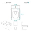 Ver imagem 3 de Assento Sanitário com Fechamento Lento Piano Ébano (preto) para Vaso Deca