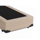 Ver imagem 2 de Cama Box Solteiro Homequeen Estrutura em Madeira Sintético Courino Bege 88cm Homequeen
