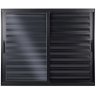 Veneziana de Aluminio 3 Folhas Móveis sem Grade Linha Premium:1,20 X 1,50/preto - 1