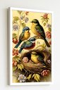 Ver imagem 2 de Quadro Decorativo Pássaros Ninho Flores - 70x50cm:moldura Preta