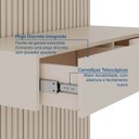 Ver imagem 7 de Penteadeira com Painel Ripado Espelho e LED Samambaia CabeCasa MadeiraOriginals Off White