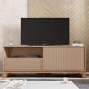 Ver imagem 4 de Rack Bancada para Tv 55 Pol 150cm Lucca Areia/freijó C01 - Mpozenato