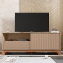 Ver imagem 4 de Rack Bancada para Tv 55 Pol 150cm Lucca Areia/freijó C01 - Mpozenato