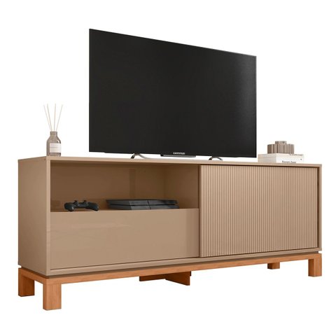 Rack Bancada para Tv 55 Pol 150cm Lucca Areia/freijó C01 - Mpozenato