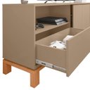 Ver imagem 5 de Rack Bancada para Tv 55 Pol 150cm Lucca Areia/freijó C01 - Mpozenato