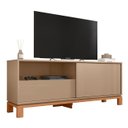 Ver imagem 3 de Rack Bancada para Tv 55 Pol 150cm Lucca Areia/freijó C01 - Mpozenato