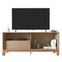 Ver imagem 6 de Rack Bancada para Tv 55 Pol 150cm Lucca Areia/freijó C01 - Mpozenato