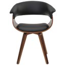 Ver imagem 7 de Kit 4 Cadeiras Decorativas para Escritório Recepção Ohana Fixa Pu Preto